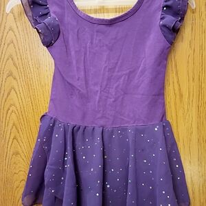 Source Unknown Sparkling Purple Kids Dance Costume